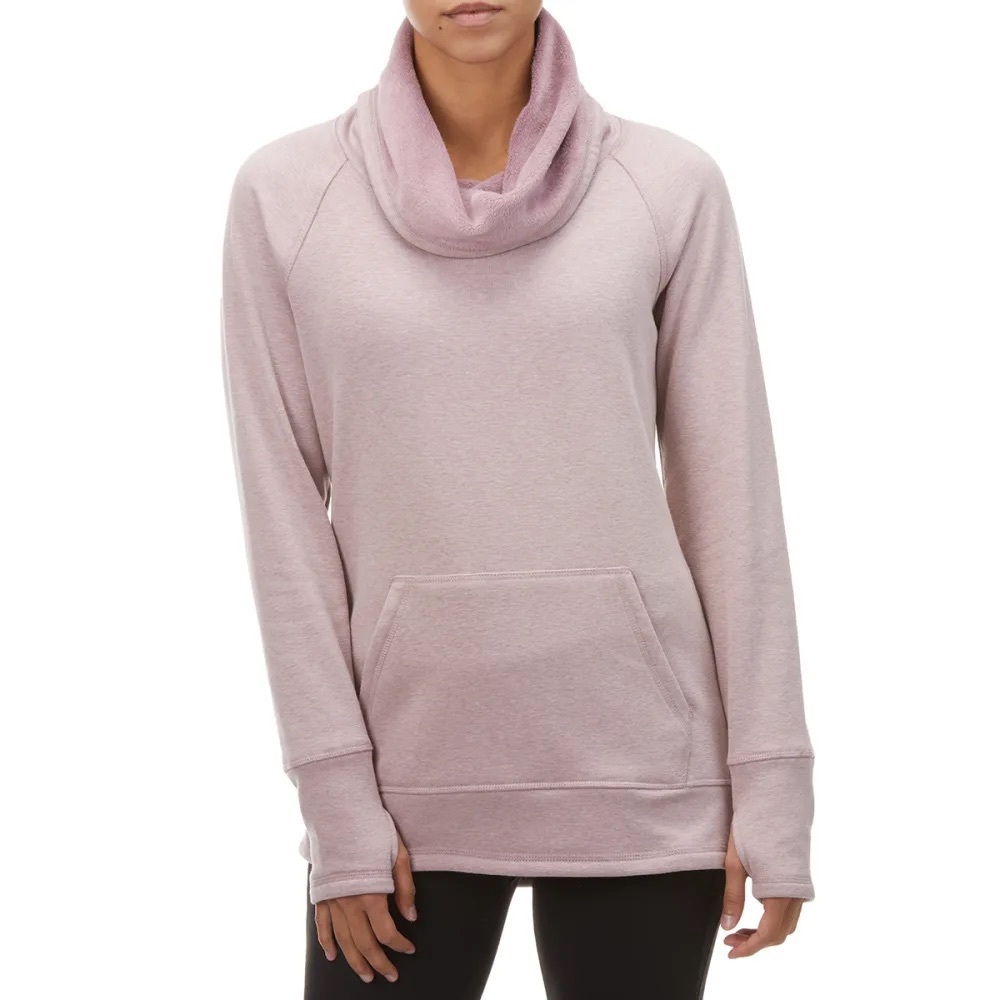 NWOT pink heathered fur lined pull over